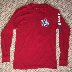 Aeropostale Red Long-Sleeve Shirt